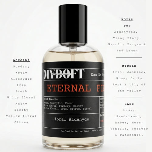 MYDOFT Eternal 5 | Eau De Parfum  Powdery Woody Iris Perfume with Musky White Floral & Citrus Notes | Women