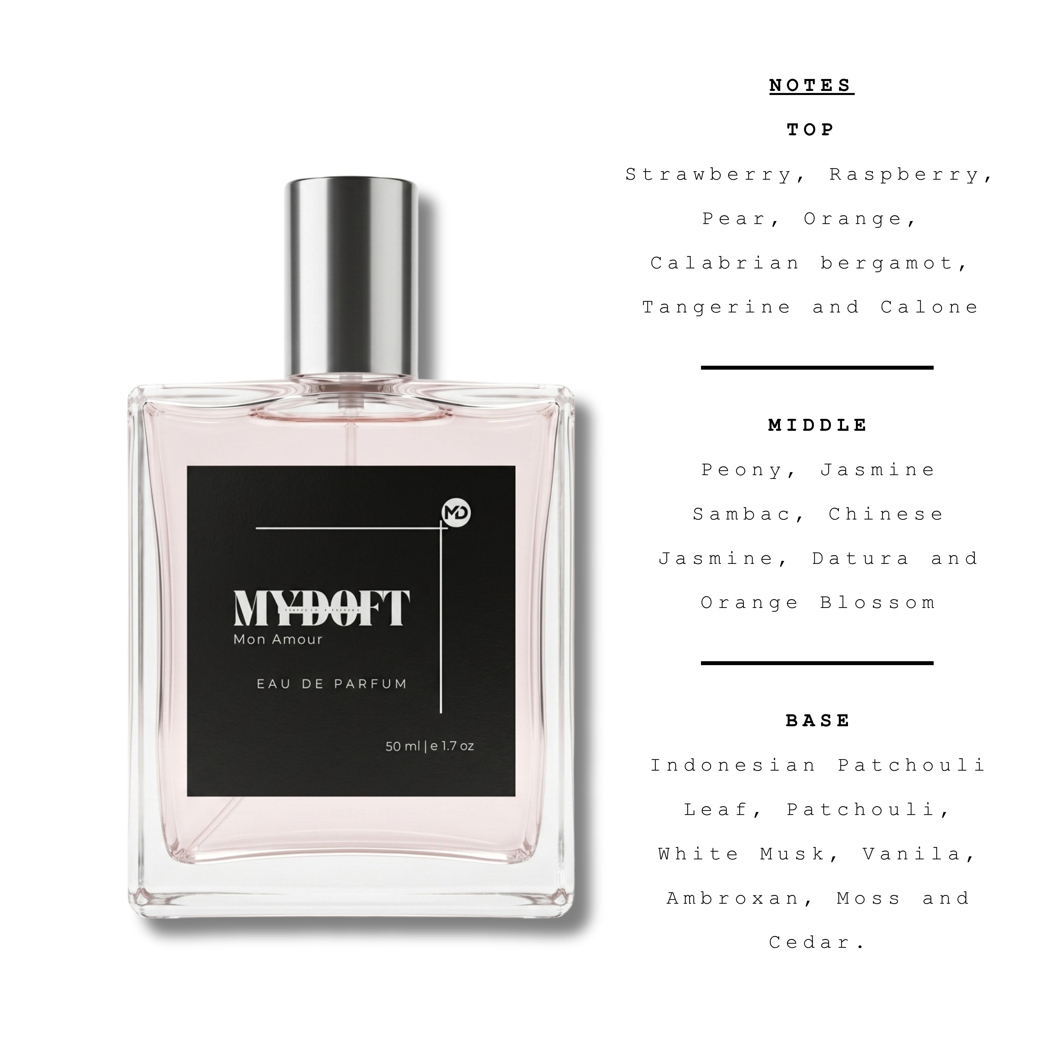 MYDOFT MON AMOUR | EDP | Inspired By Mon Paris From YSL | Women | 50 ml