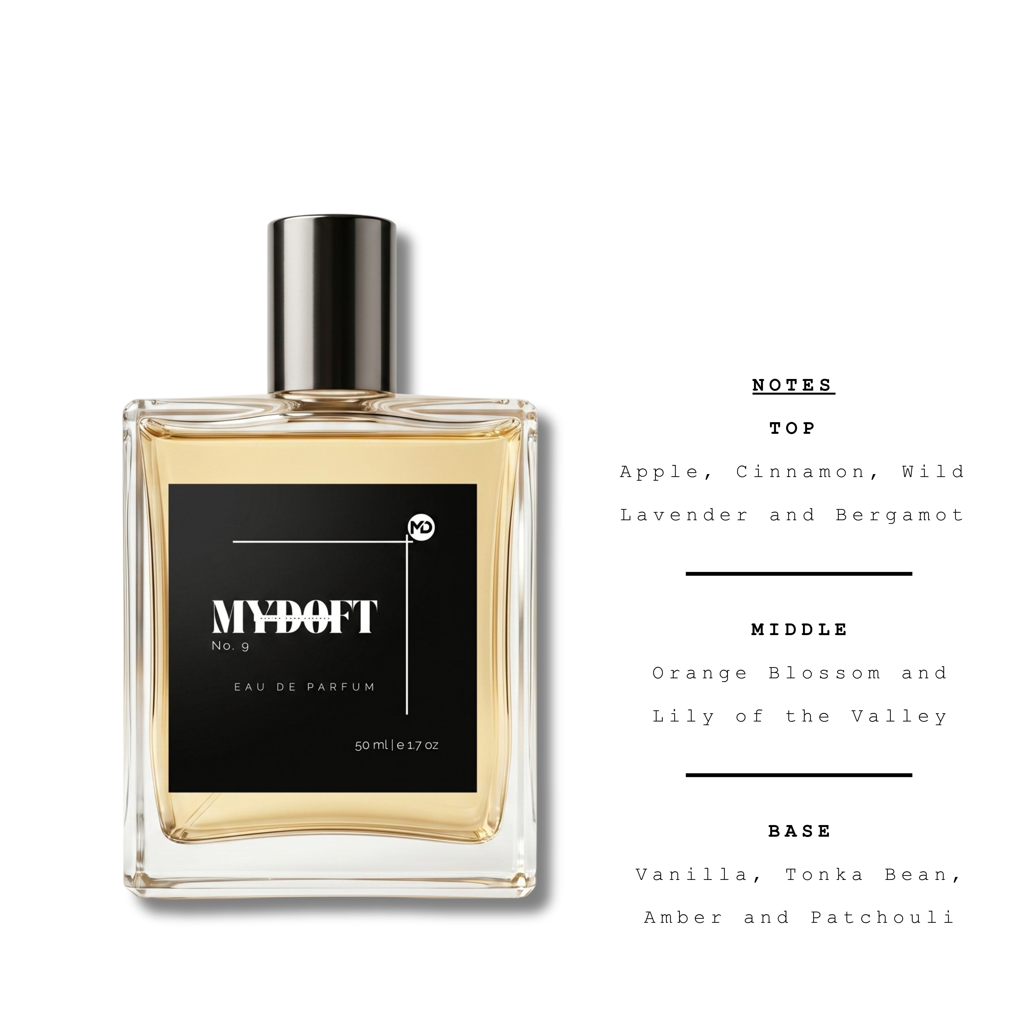 MYDOFT NO. 9 | EDP | Inspired By 9 PM from Afnan | Men | 50 ml