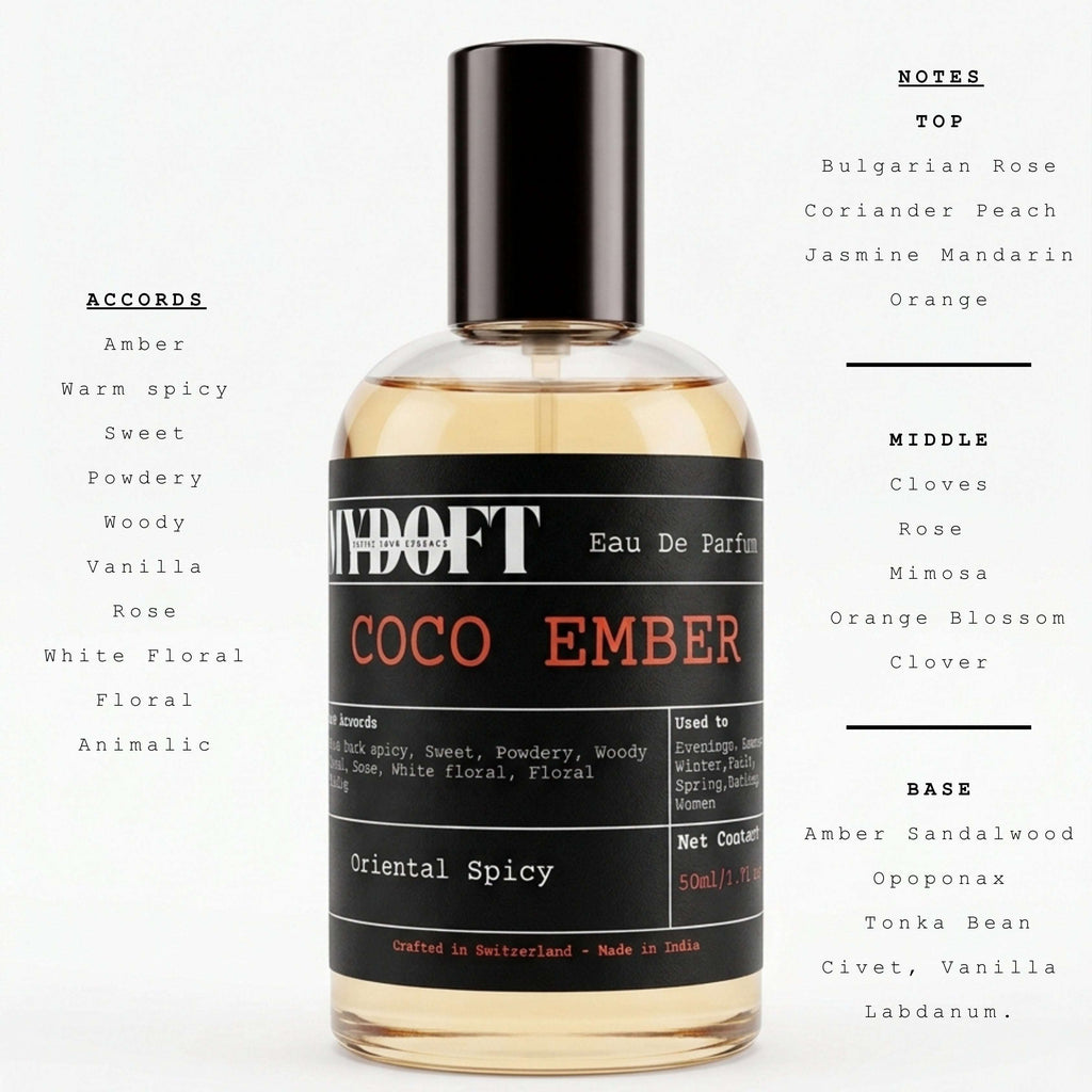 MYDOFT Coco Ember | Elegant & Distinctly Floral | Women | Inspired By Coco C@anel 50ml