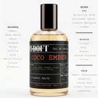 MYDOFT Coco Ember | Eau De Parfum | Oriental Spicy Amber Vanilla Perfume with Rose & White Floral Notes | Women