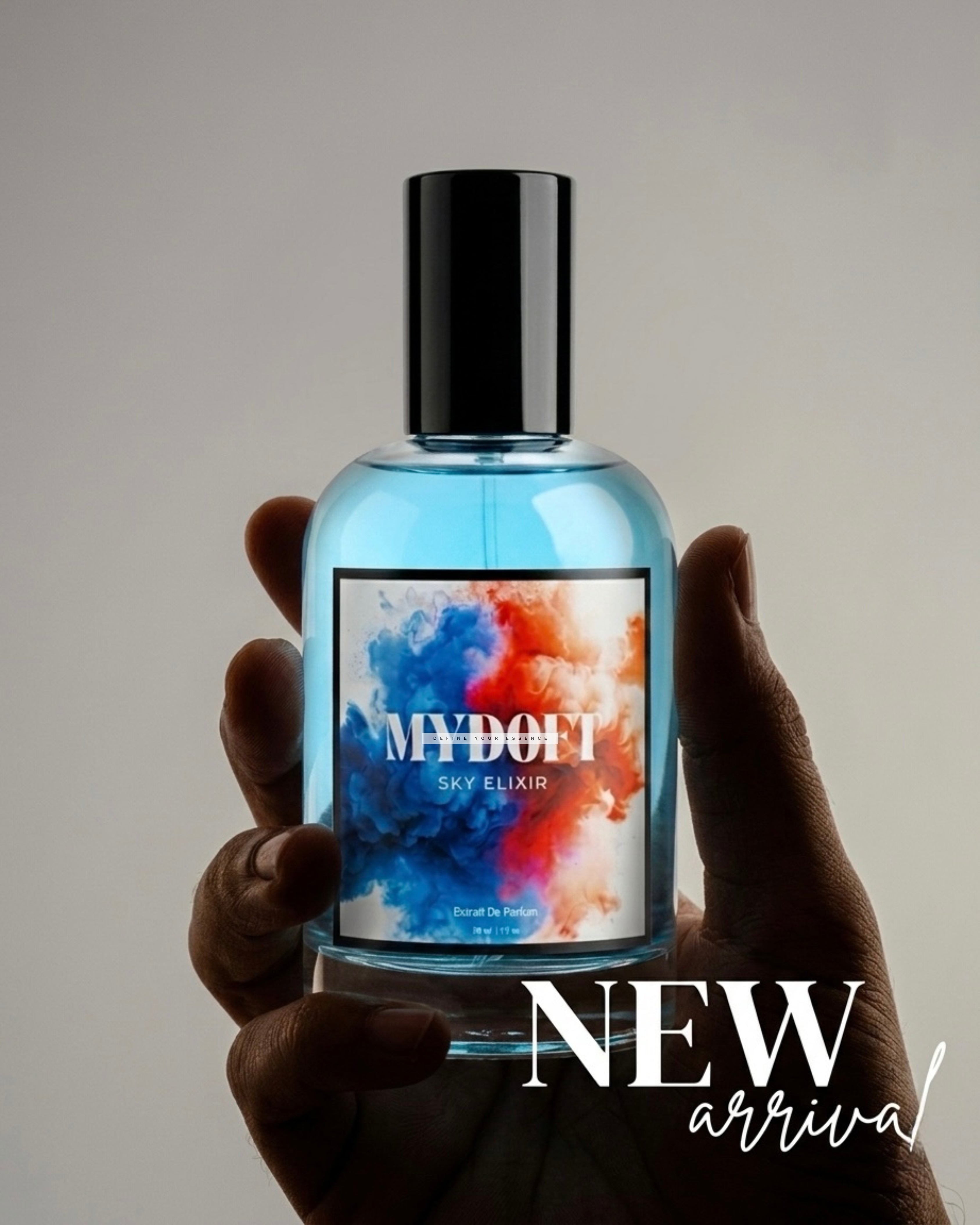 MYDOFT Sky Elixer | Extrait de Parfum | Aromatic Marine, Ozonic & Citrus Fresh Woody Amber Perfume | Unisex