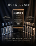 MYDOFT Discovery Set | 9 Premium Perfumes (8ML Each) | 4 Men + 5 Unisex Luxury Fragrance Kit